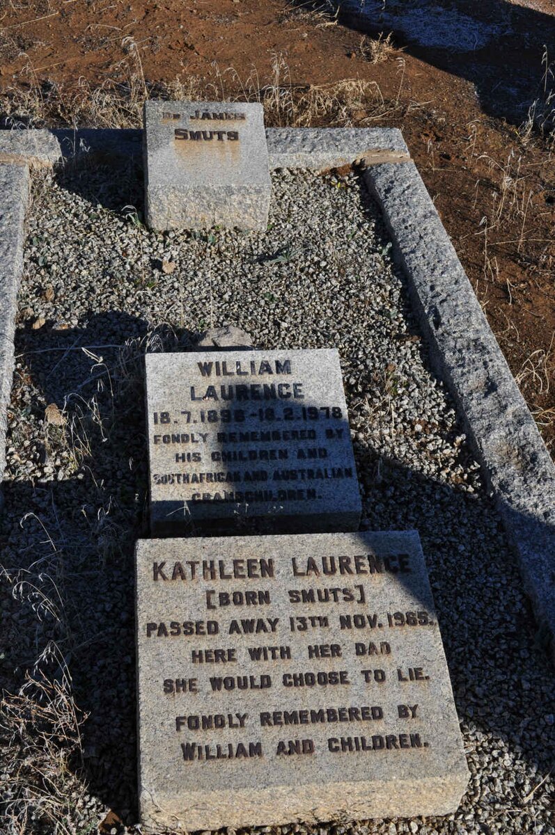 SMUTS James :: LAURENCE William 1898-1978 &amp; Kathleen SMUTS -1965