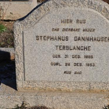 TERBLANCHE Stephanus Dannhauser 1885-1953
