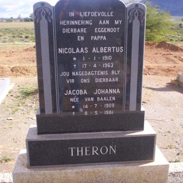 THERON Nicolaas Albertus 1910-1963 &amp; Jacoba Johanna VAN BAALEN 1909-1981