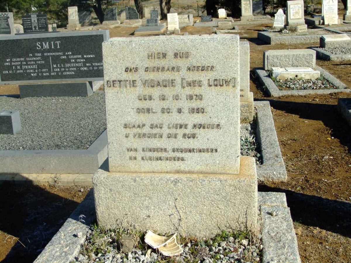 VISAGIE Bettie nee LOUW 1870-1950