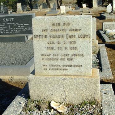 VISAGIE Bettie nee LOUW 1870-1950