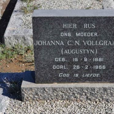 VOLLGRAAFF Johanna C.N. nee AUGUSTYN 1881-1966