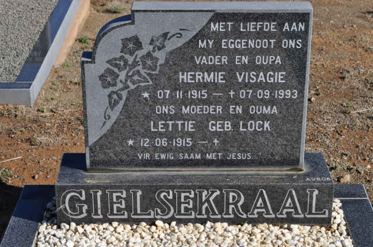 VISAGIE Hermie 1915-1993 &amp; Lettie LOCK 1915-