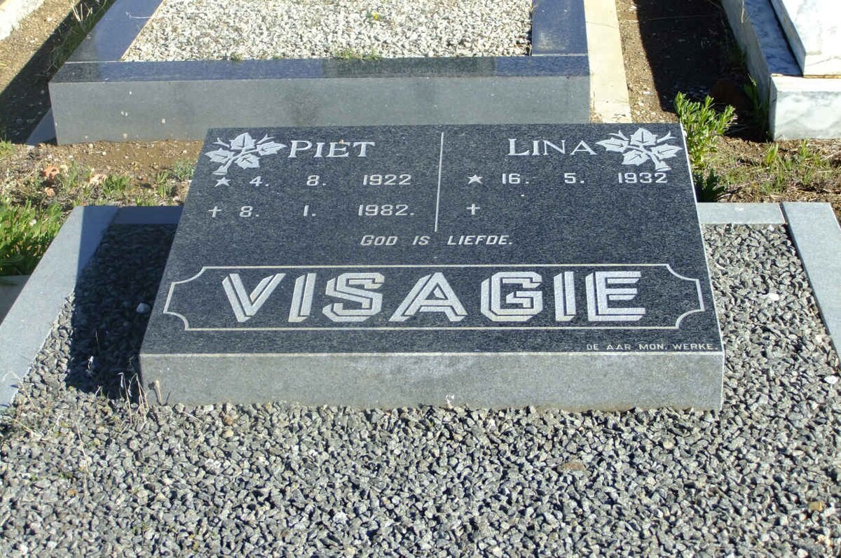 VISAGIE Piet 1922-1982 &amp; Lina 1932-