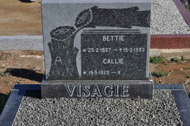 VISAGIE Callie 1925- &amp; Bettie 1937-1993