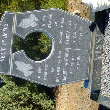 VISSER Frederik Hugo 1942-1998 &amp; Charlotte KRYNAUW 1953-1996