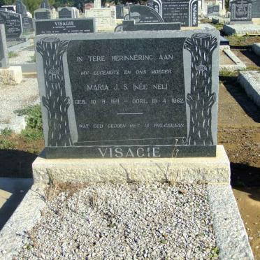 VISAGIE Maria J.S. nee NEL 1911-1962