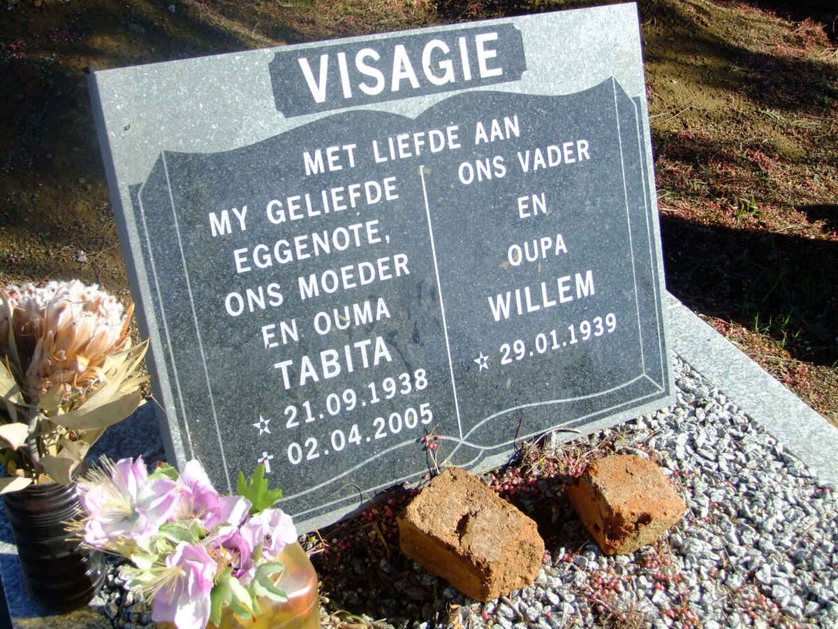 VISAGIE Willem 1939- &amp; Tabita 1938-2005