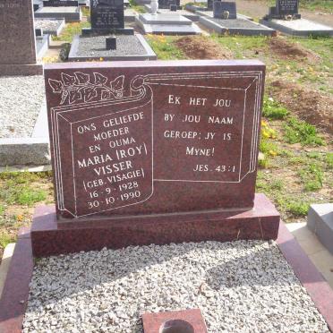 VISSER Maria nee VISAGIE 1928-1990