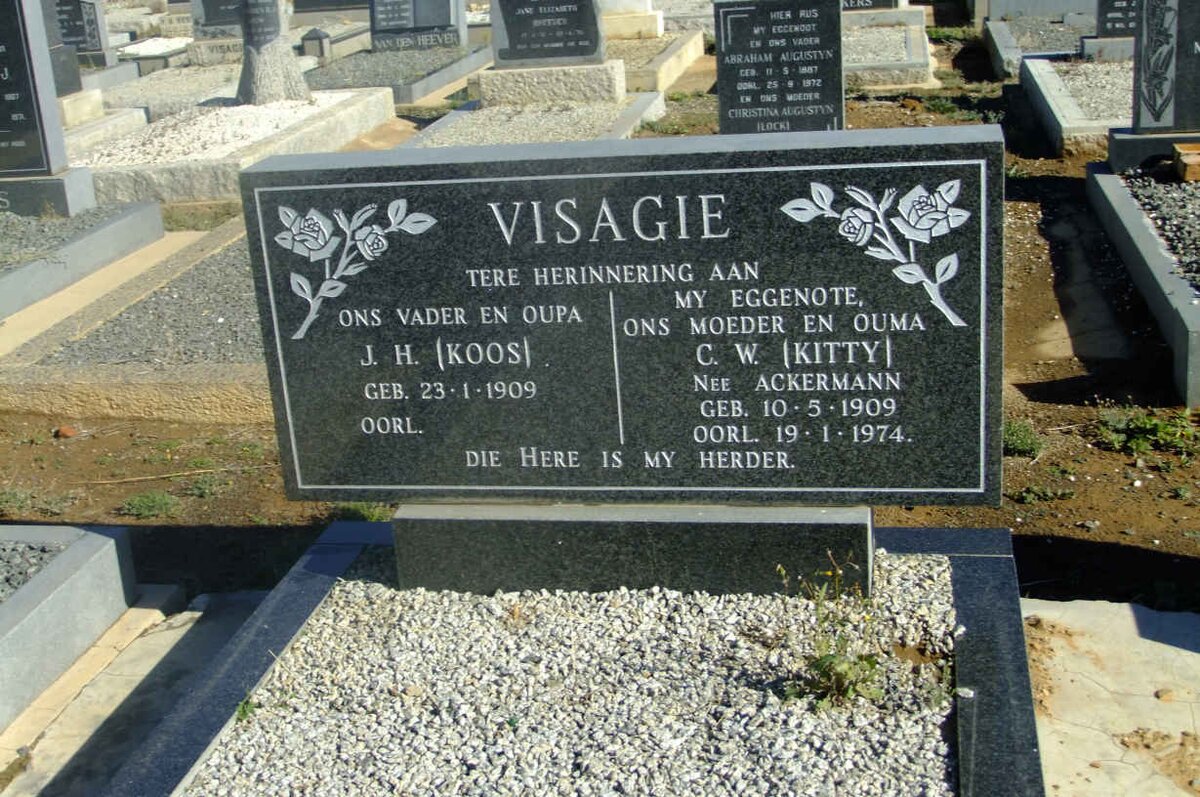 VISAGIE J.H. 1909- &amp; C.W. ACKERMANN 1909-1974