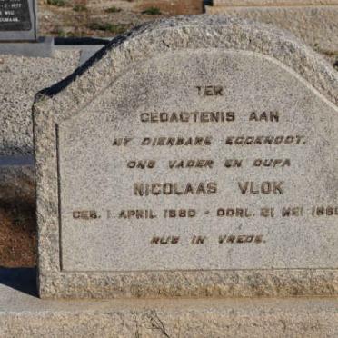 VLOK Nicolaas 1880-1960