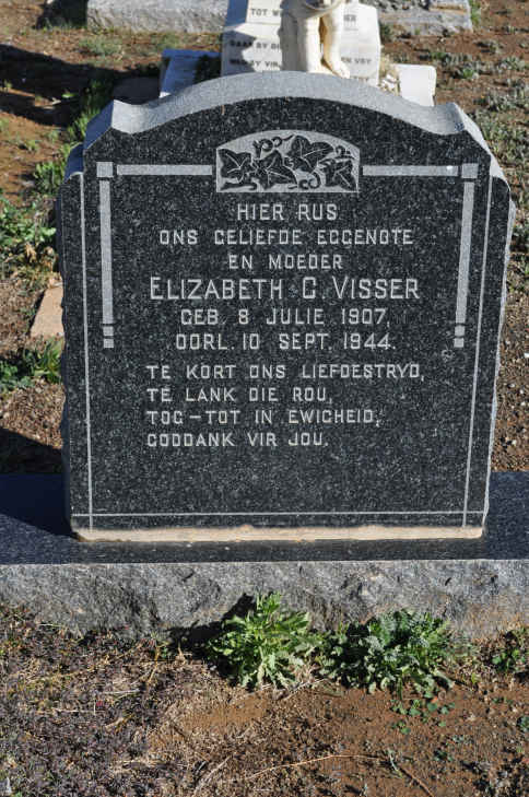 VISSER Elizabeth C. 1907-1944