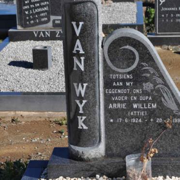 WYK Arrie Willem, van 1924-1992