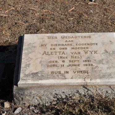 WYK Aletta, van nee NEL 1891-1938