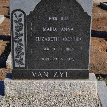 ZYL Maria Anna Elizabeth, van 1886-1975