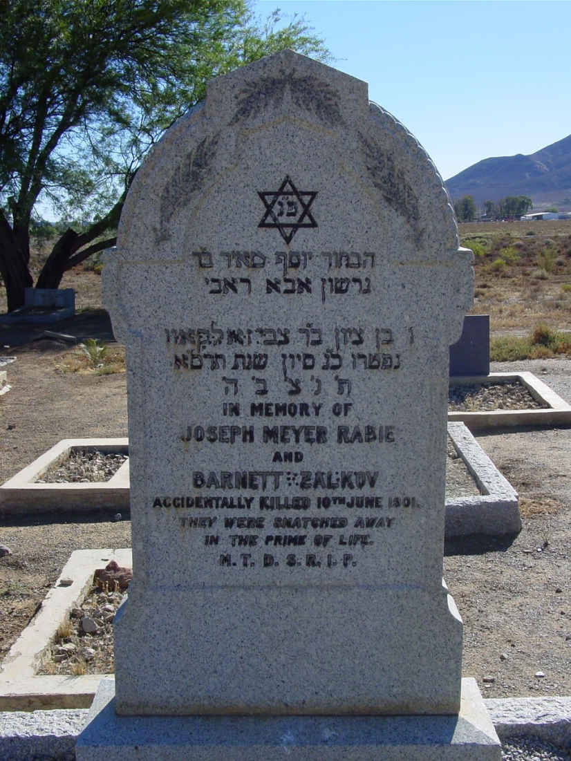 RABIE Joseph Meyer -1901 :: ZALKOV Barnett -1901