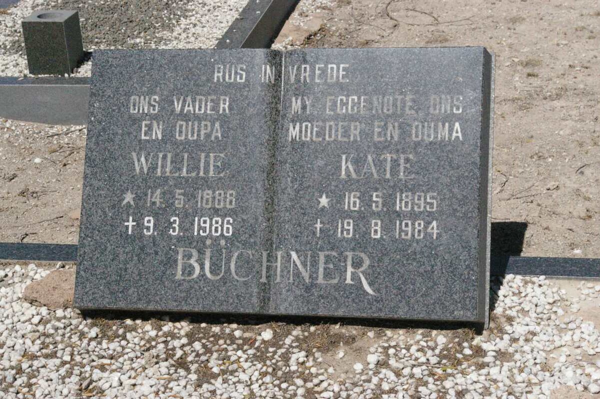 BUCHNER Willie 1888-1986 &amp; Kate 1895-1984