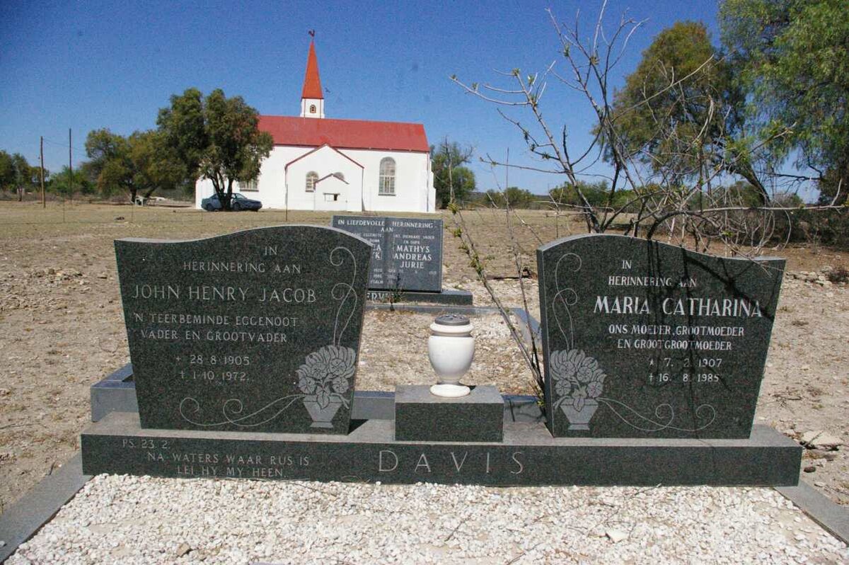 DAVIS John Henry Jacob 1905-1972 &amp; Maria Catharina 1907-1985
