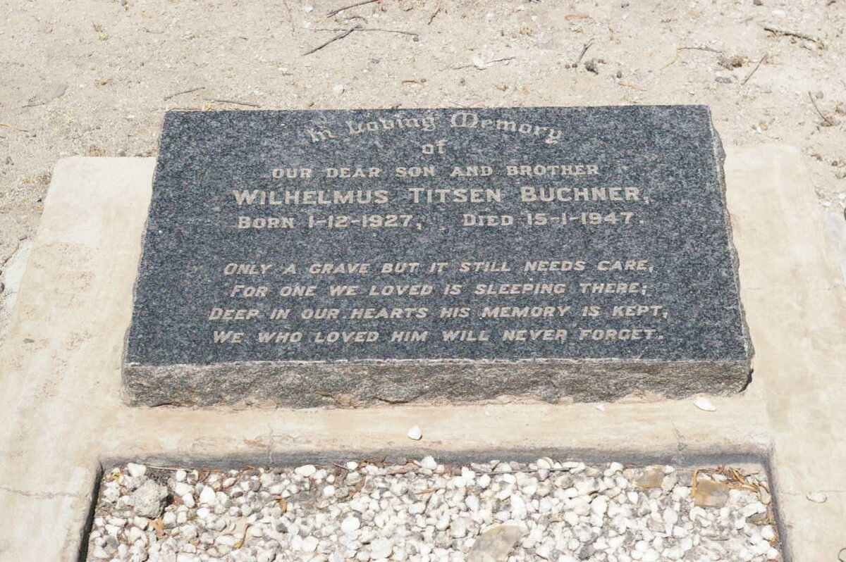 BUCHNER Wilhelmus Titsen 1927-1947