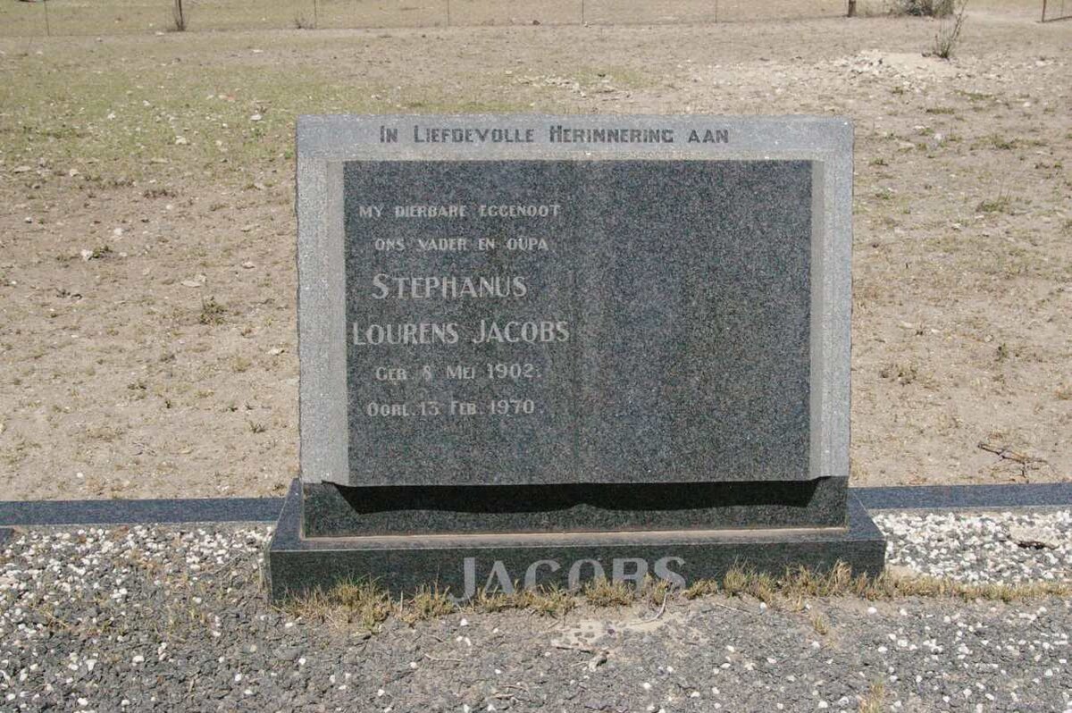 JACOBS Stephanus Lourens 1902-1970