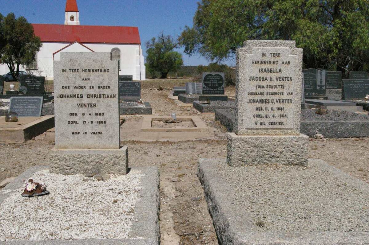 VENTER Johannes Christiaan 1880-1966 &amp; Isabella Jacoba H. SCHOLTZ 1881-1959