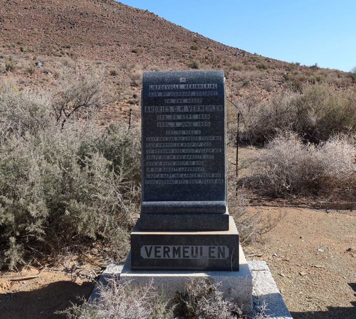 VERMEULEN Andries G.M. 1868-1950