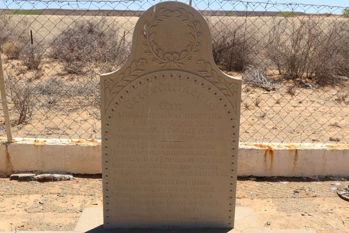 LOUW Anna Jacomina Christina nee NEL 1835-1899