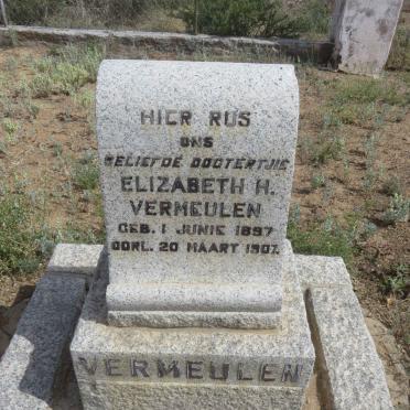 VERMEULEN Elizabeth H. 1897-1907