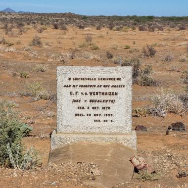 Northern Cape, CARNARVON district, Meerkat National Park, Brak Puts 66, Jacobsdam, farm cemetery