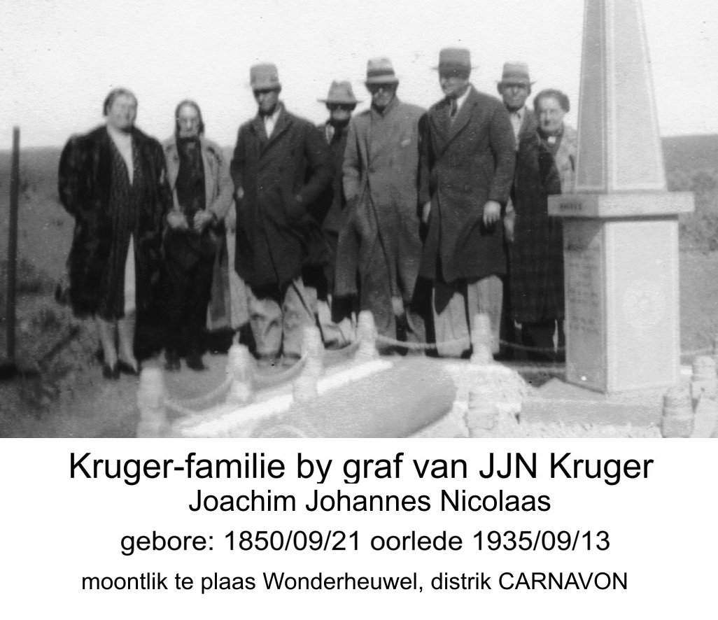 KRUGER Joachim Johannes Nicolaas 1850-1935