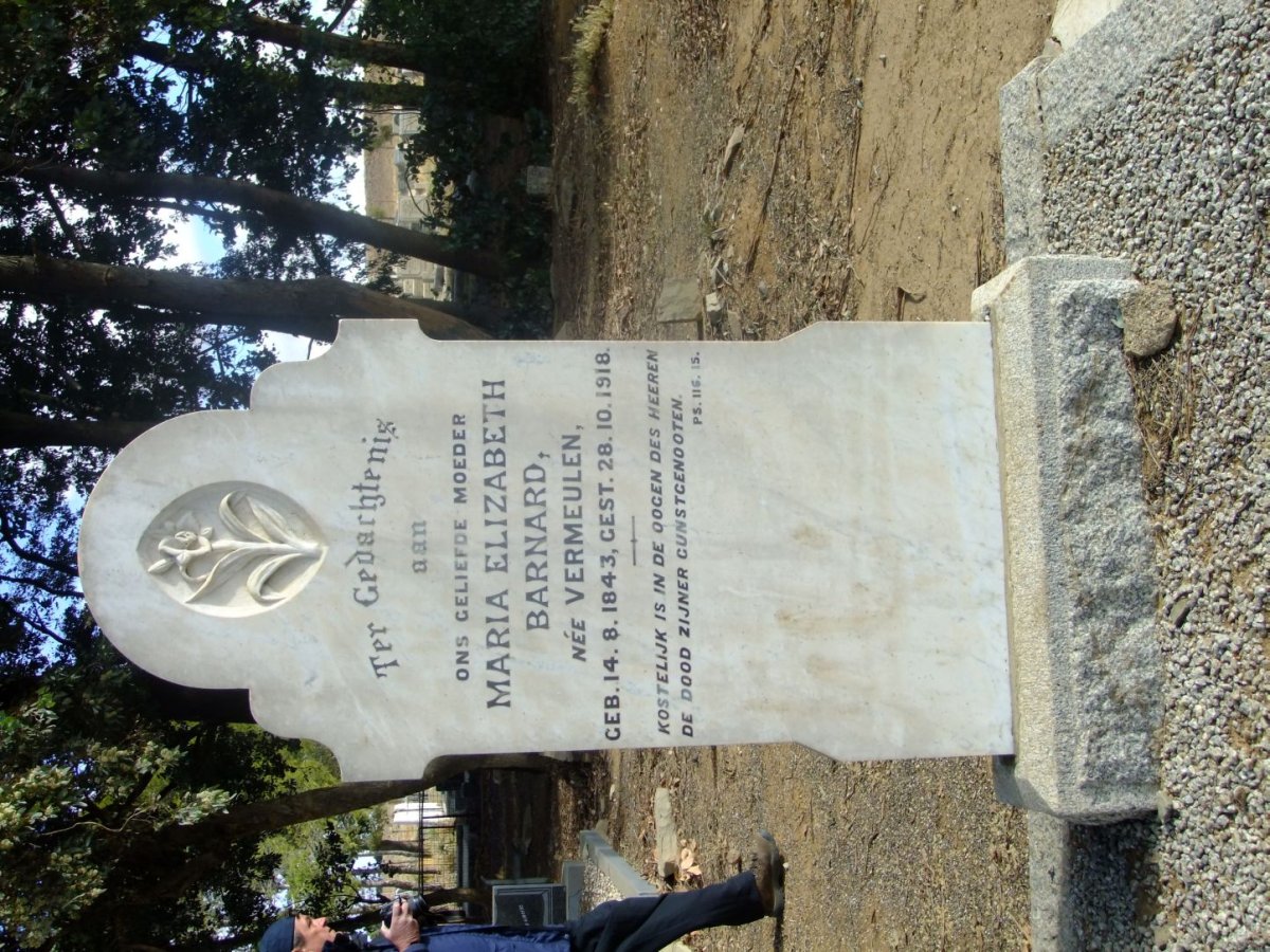 BARNARD Maria Elizabeth nee VERMEULEN 1843-1918