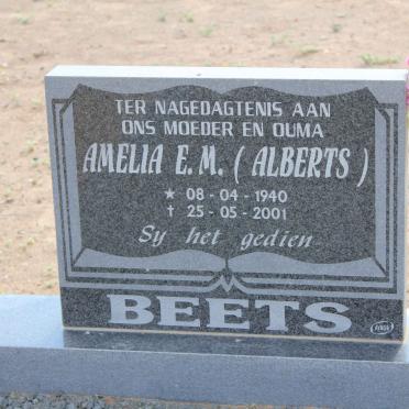 BEETS Amelia E.M. nee ALBERTS 1940-2001