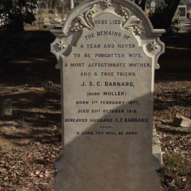 BARNARD J.S.C. nee MOLLER 1877-1918