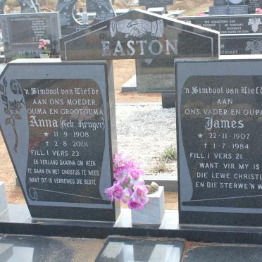 EASTON James 1907-1984 &amp; Anna KRUGER 1908-2001