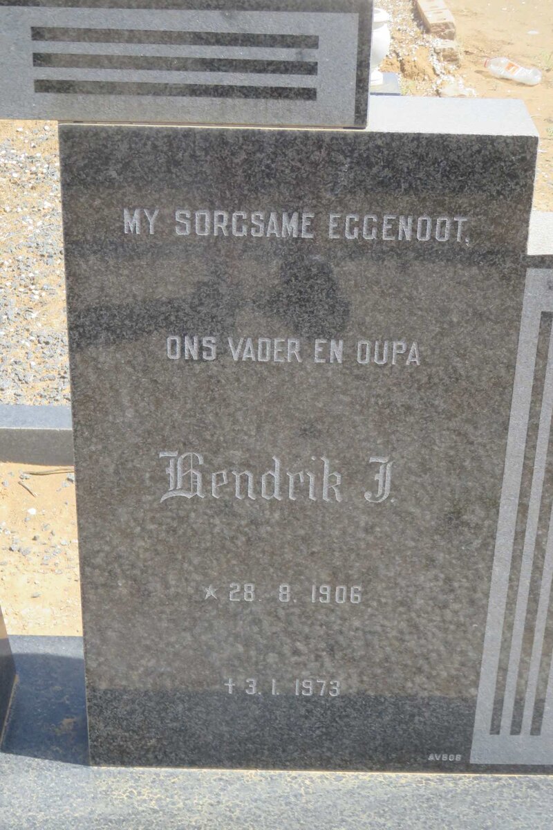 EKKERD Hendrik J. 1906-1973 &amp; Catharina M. FOURIE 1910-