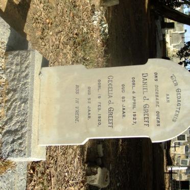 GREEFF Daniel J. -1927 &amp; Cecelia J. -1920