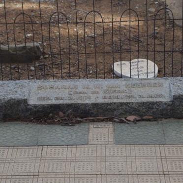 HEERDEN Susarah M.M., van nee DE KLERK 1871-1962