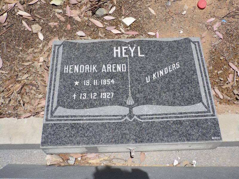 HEYL Hendrik Arend 1854-1927