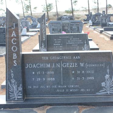 JACOBS Joachim J.N. 1898-1988 &amp; Gezie W. VERMEULEN 1902-1989