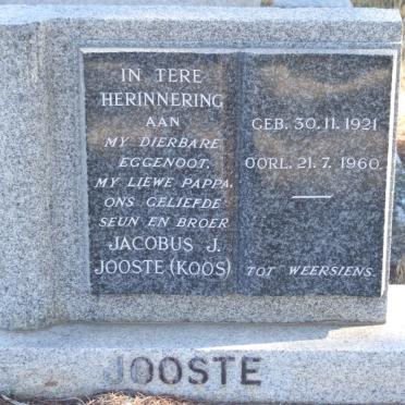 JOOSTE Jacobus J. 1921-1960