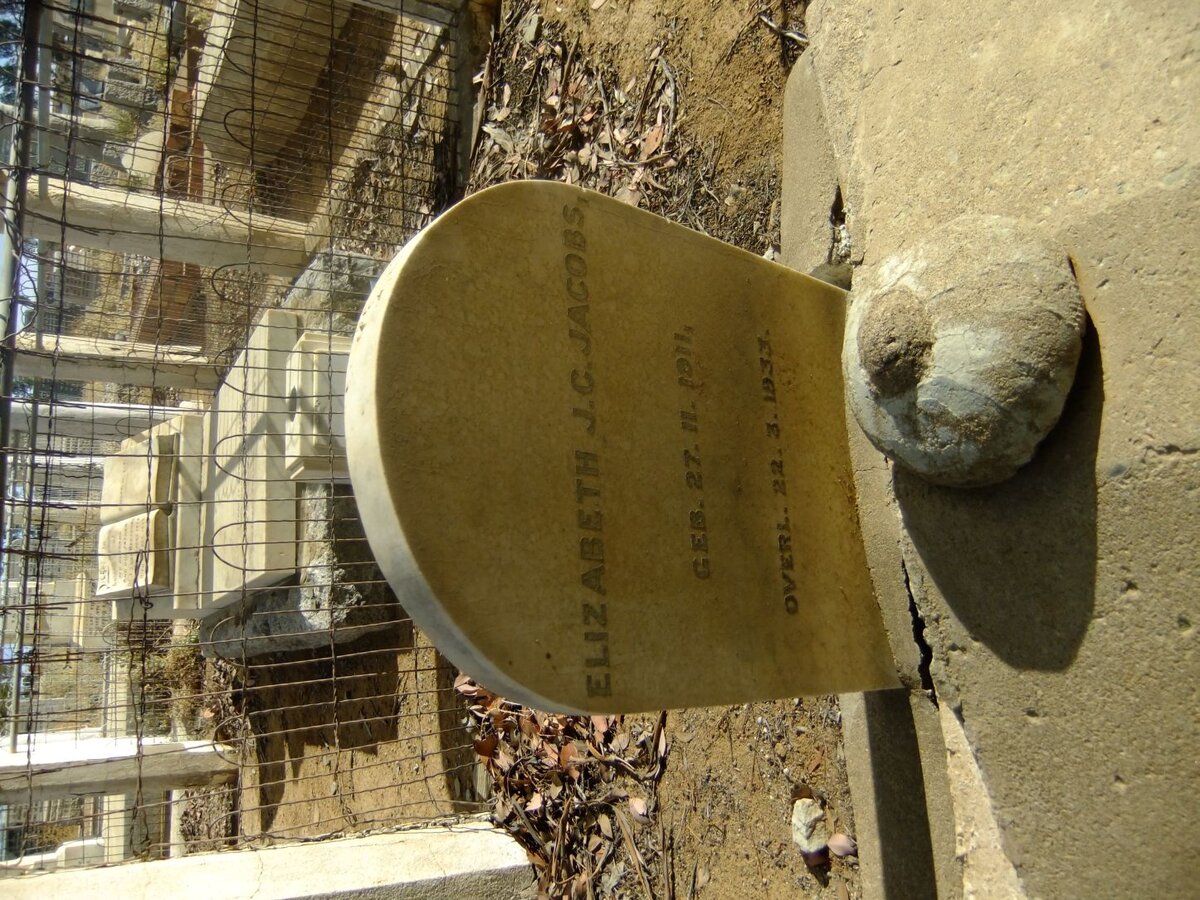 JACOBS Elizabeth J.C. 1911-1933