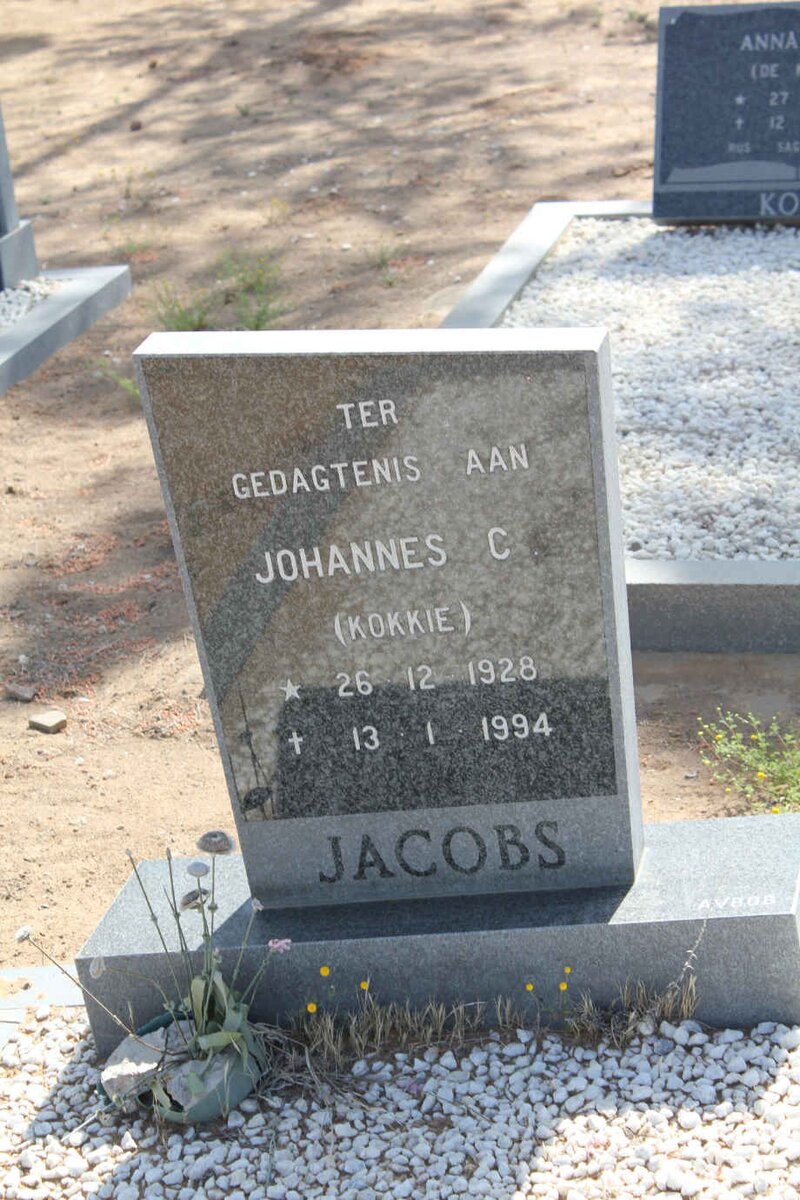 JACOBS Johannes C. 1928-1994