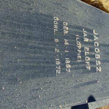 JACOBSZ Jan Eloff 1897-1972