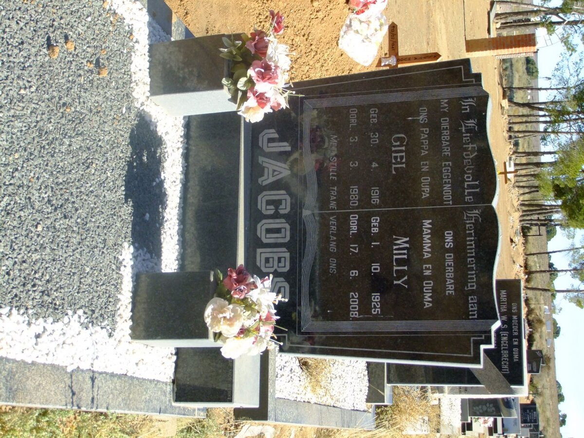 JACOBS Giel 1916-1980 &amp; Milly 1925-2008