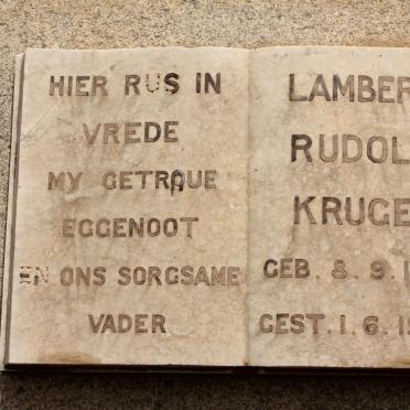 KRUGER Lambert Rudolf 1873-1949