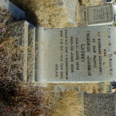 LATSKY Frederick Jacobus 1878-1936