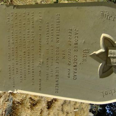 LIEBENBERG Jacobus Coenraad 1878-1882