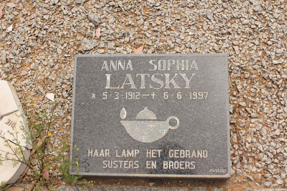 LATSKY Anna Sophia 1912-1997