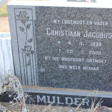 MULDER Christiaan Jacobus 1936-2000