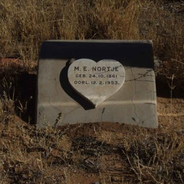 NORTJE M.E. 1861-1953